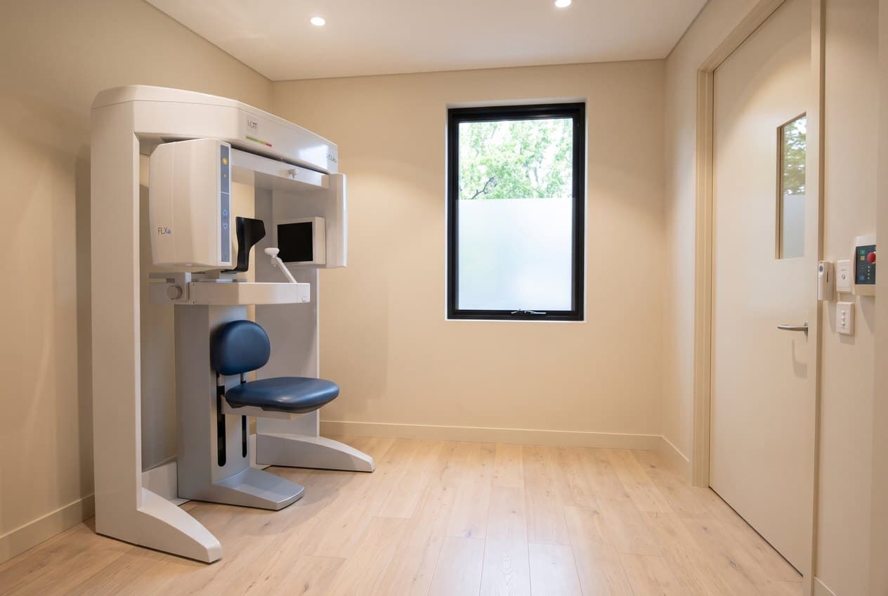 The i-CAT 3D imaging machine in its room