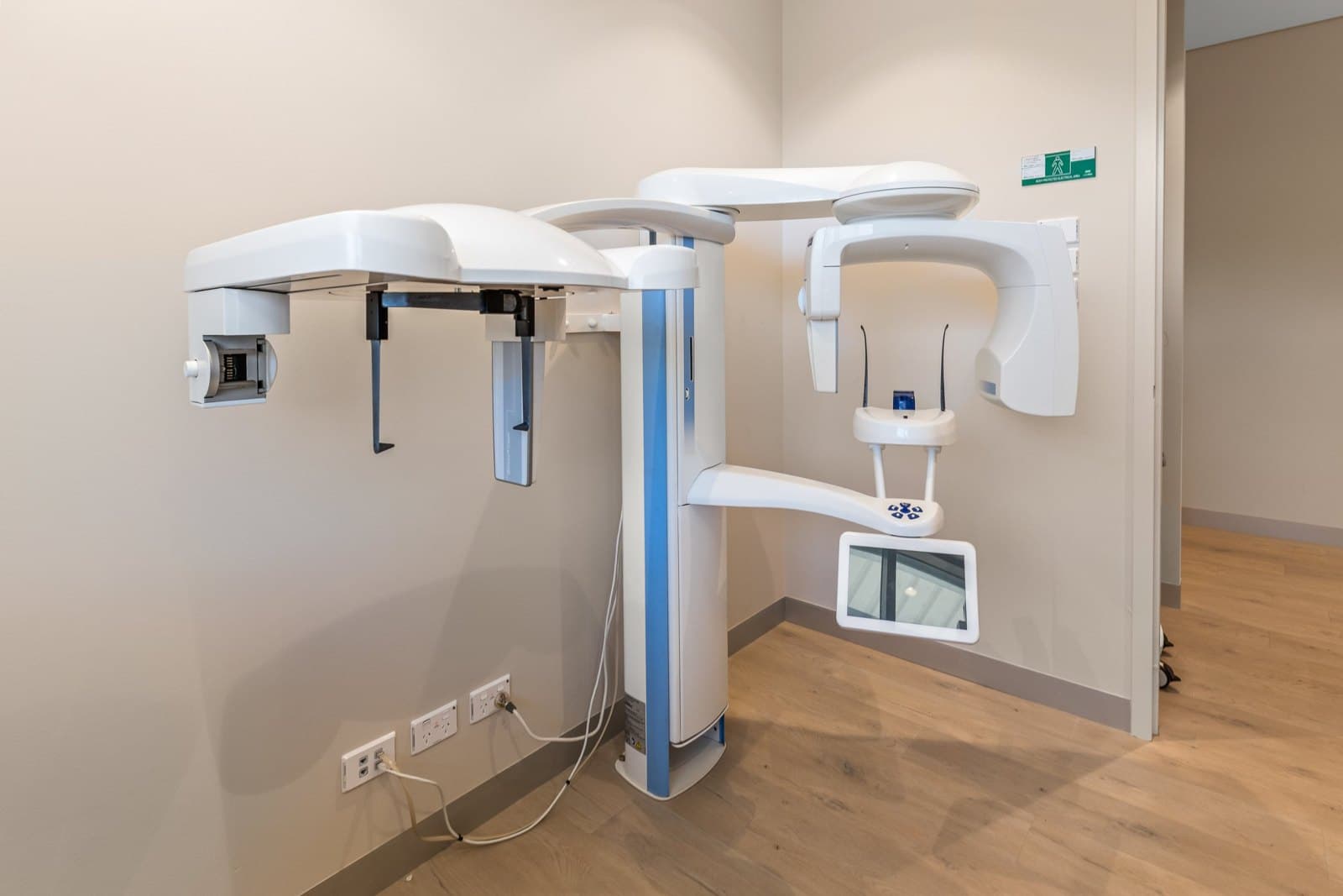 The OPG and lateral cephalometric X-ray machine
