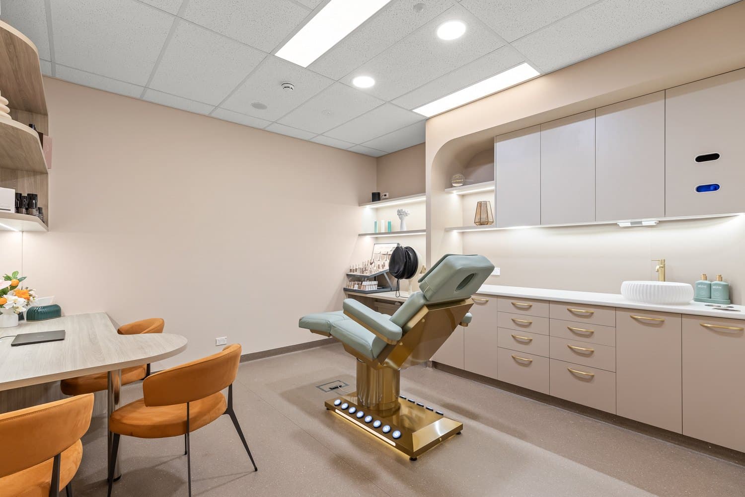 Our skin treatment room