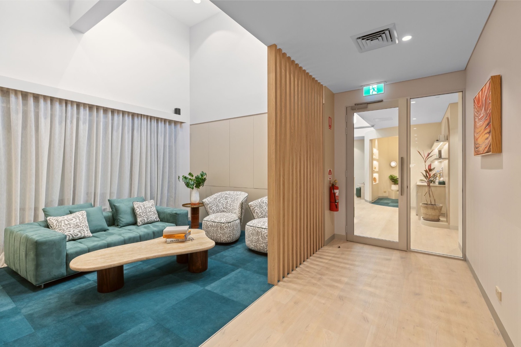 Dermal clinic waiting lounge
